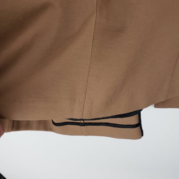 Liverpool Boyfriend Blazer With Princess Dart Maple Brown Open Front Ponte 2X - Picture 6 of 9